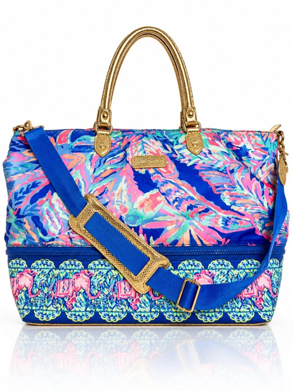 LILLY PULITZER Sunset Safari Weekender Travel Tote Bag XL